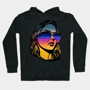 Vapourwave Girl - full colour Hoodie